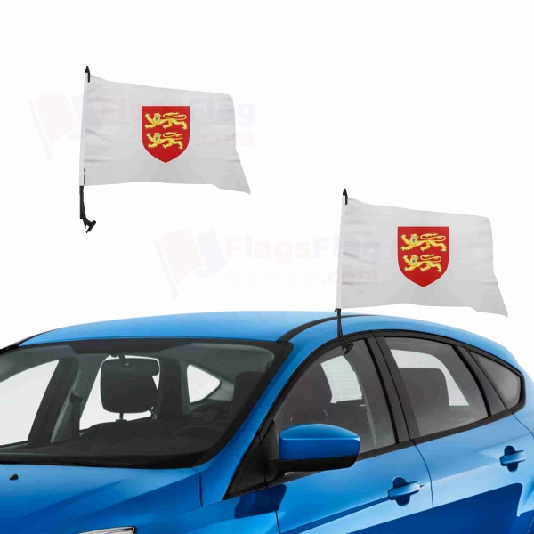 Coat Of Arms Of Normandy Vehicle Convoy Flag