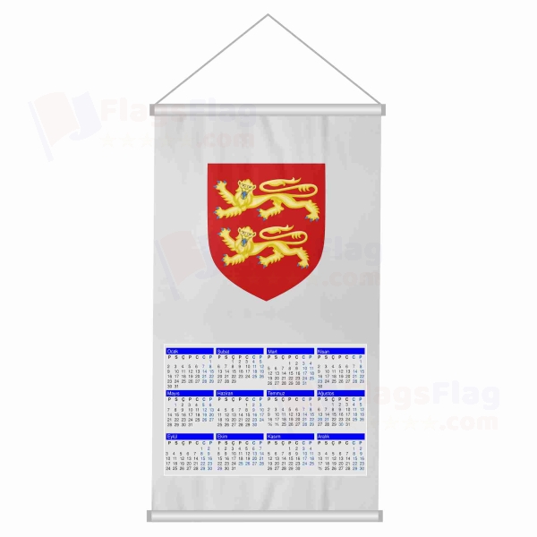 Coat Of Arms Of Normandy Woven Fabric Digital Printing Calendar