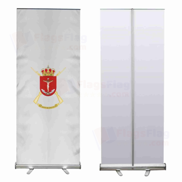 Coat Of Arms Of The 4th Spanish Legion Cristo De Lepanto Roll Up Banner