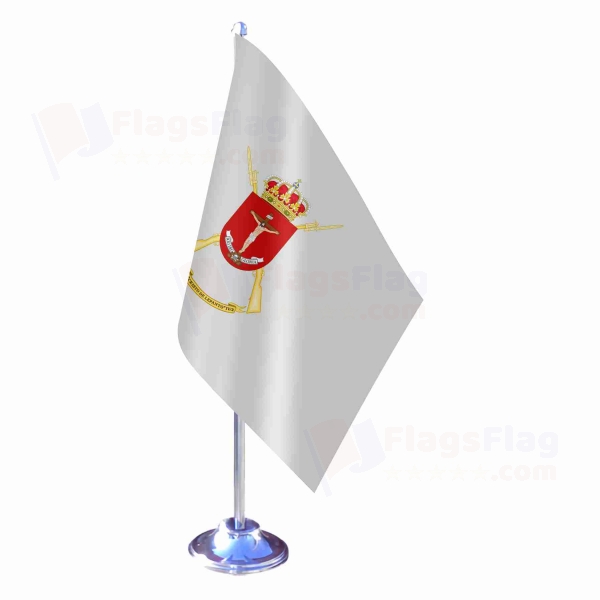 Coat Of Arms Of The 4th Spanish Legion Cristo De Lepanto Single Table Flag