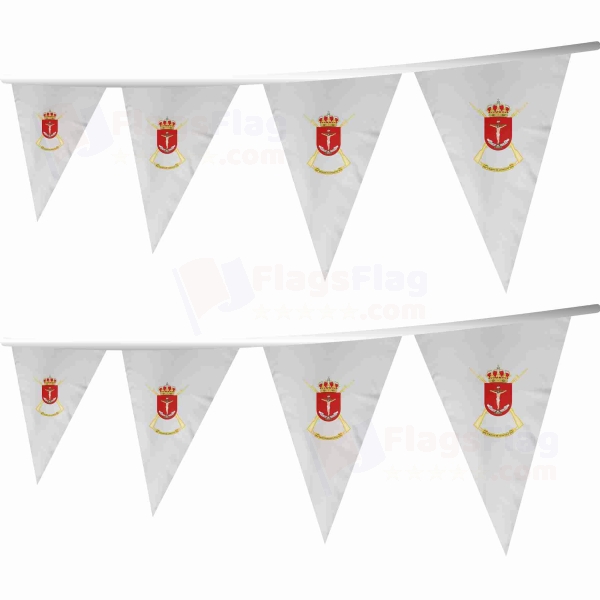 Coat Of Arms Of The 4th Spanish Legion Cristo De Lepanto Stringed Triangle Flag