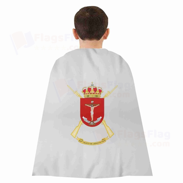 Coat Of Arms Of The 4th Spanish Legion Cristo De Lepanto Woven Fabric Cloak Digital Printing