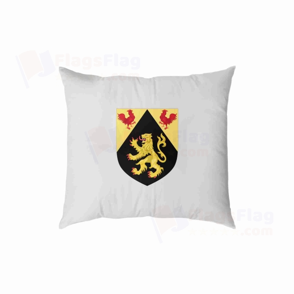 Coat Of Arms Of Walloon Brabant Digital Printed Pillow Cover