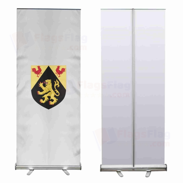 Coat Of Arms Of Walloon Brabant Roll Up Banner
