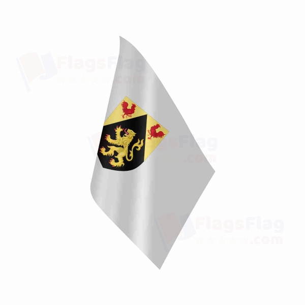 Coat Of Arms Of Walloon Brabant Table Flag
