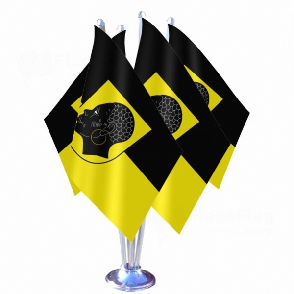 Coburg Quadruple Table Flag