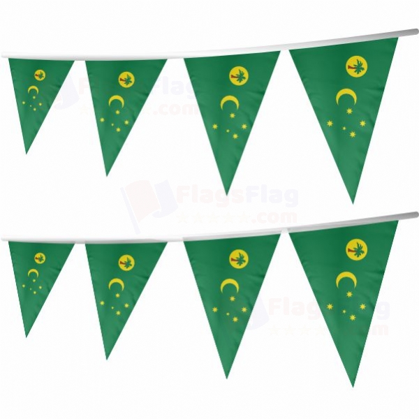 Cocos Keeling Islands Stringed Triangle Flag