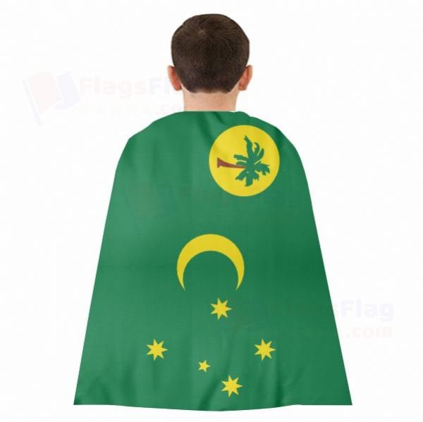 Cocos Keeling Islands Woven Fabric Cloak Digital Printing