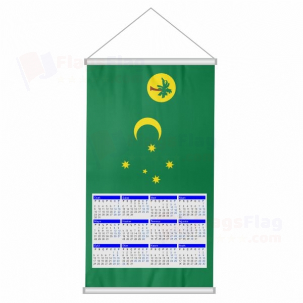 Cocos Keeling Islands Woven Fabric Digital Printing Calendar