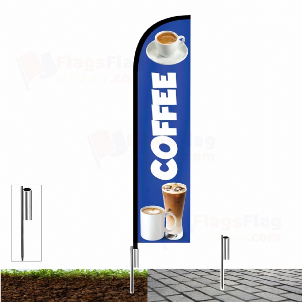 Coffee Beach Flag and Sail Flag