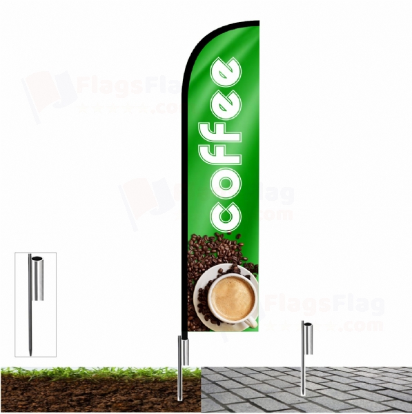 Coffee Beach Flags