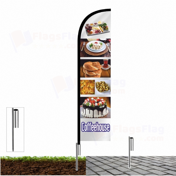 Coffeehouse Custom Design Flag Coffeehouse Custom Flags