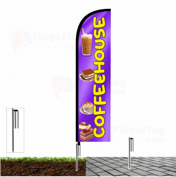 Coffeehouse Pole Flags
