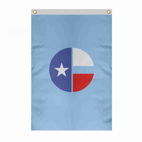Collin County Texas Large Size Flag Hanging on Building