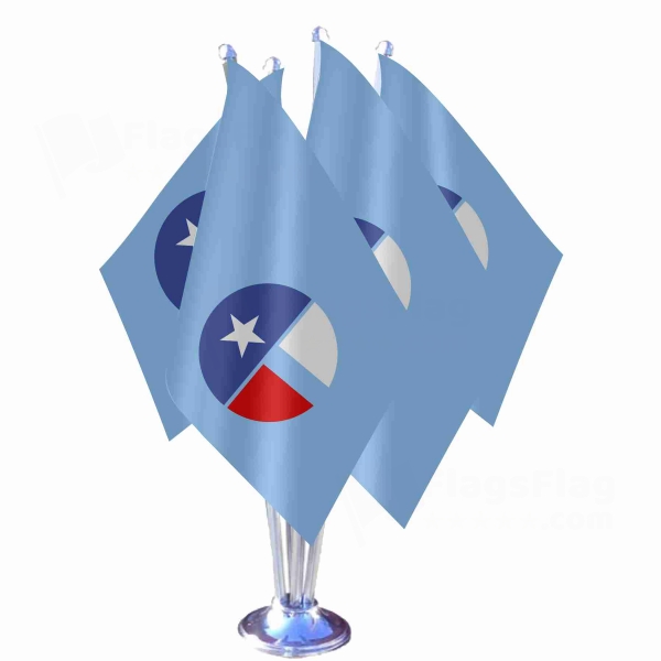 Collin County Texas Quadruple Table Flag