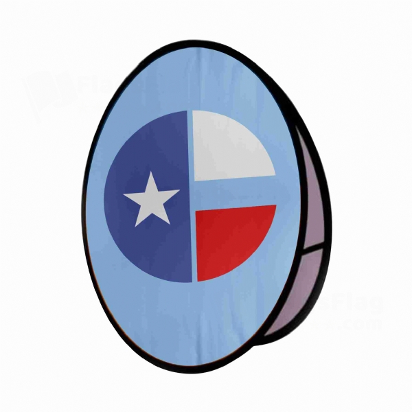 Collin County Texas Round Cloth Banner Display Stands