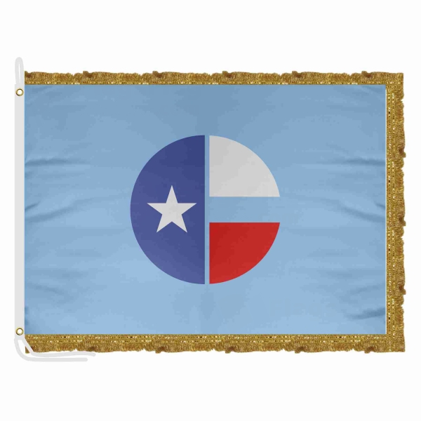 Collin County Texas Satin Office Flag