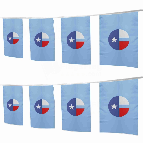 Collin County Texas Square String Flags