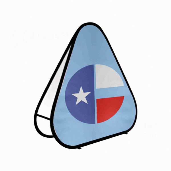 Collin County Texas Triangle Fabric Banner Display Stands