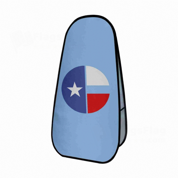 Collin County Texas Vertical Cloth Banner Display Stands