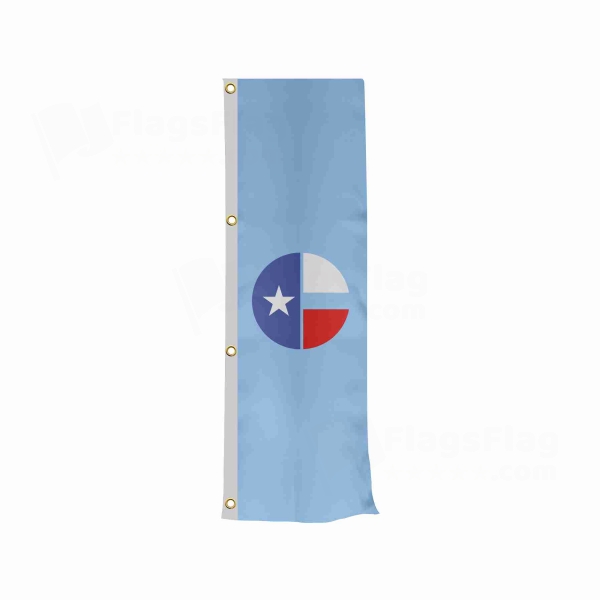 Collin County Texas Vertically Raised Flags