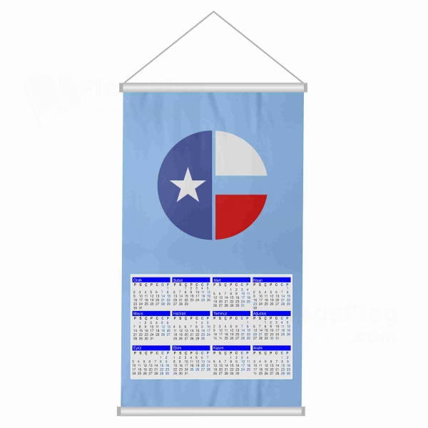 Collin County Texas Woven Fabric Digital Printing Calendar