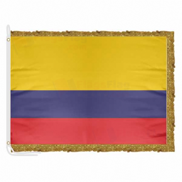 Colombia Satin Office Flag
