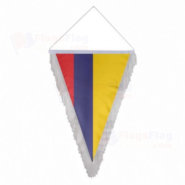 Colombia Triangle Fringed Streamers