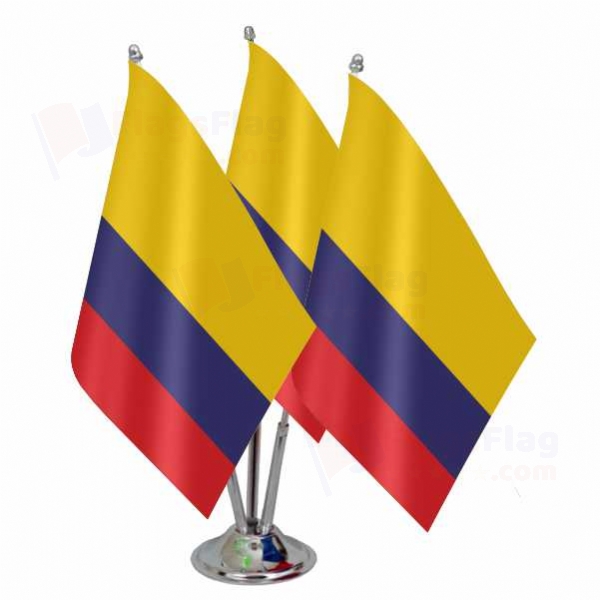 Colombia Triple Table Flag