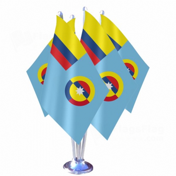 Colombian Air Force Quadruple Table Flag