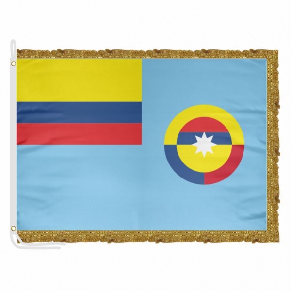 Colombian Air Force Satin Office Flag