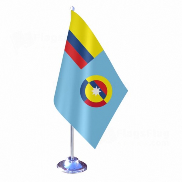 Colombian Air Force Single Table Flag
