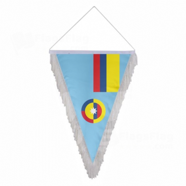 Colombian Air Force Triangle Fringed Streamers