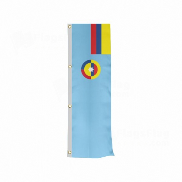 Colombian Air Force Vertically Raised Flags