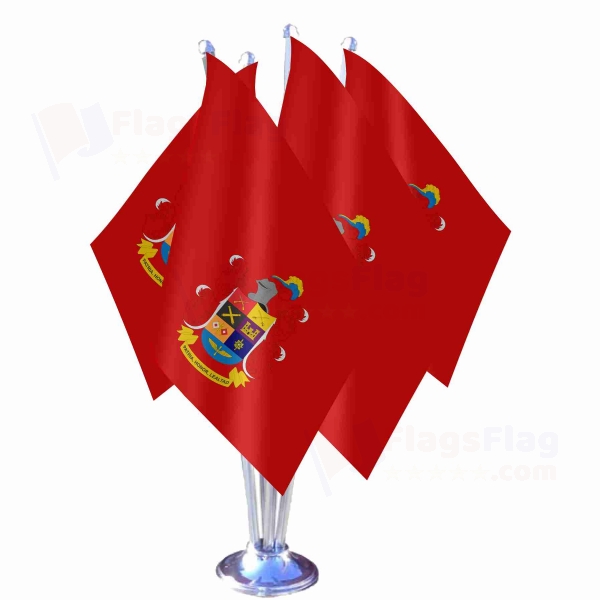 Colombian Army Quadruple Table Flag