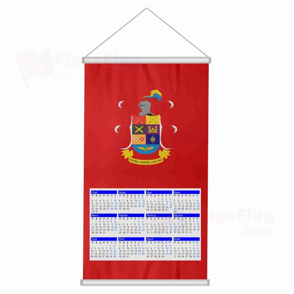 Colombian Army Woven Fabric Digital Printing Calendar