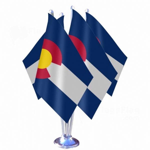 Colorado Quadruple Table Flag