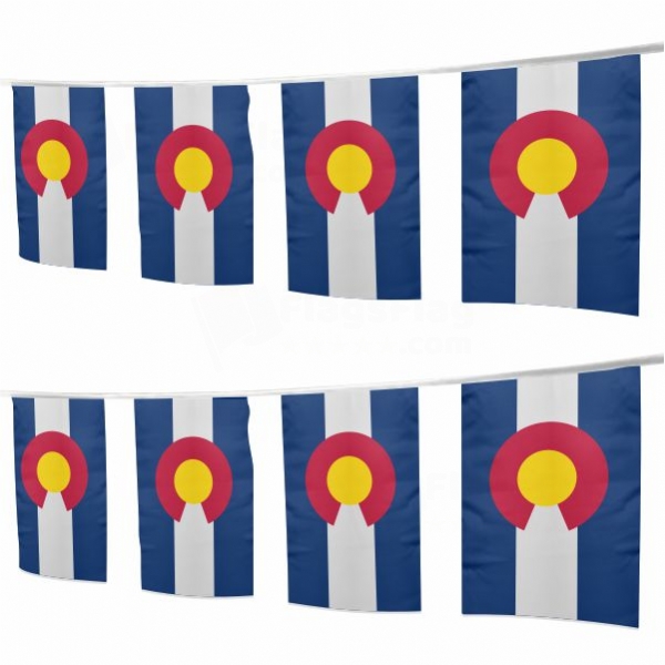 Colorado Square String Flags