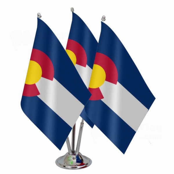 Colorado Triple Table Flag