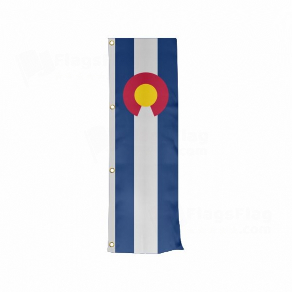 Colorado Vertically Raised Flags