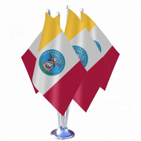 Columbus Ohio Quadruple Table Flag