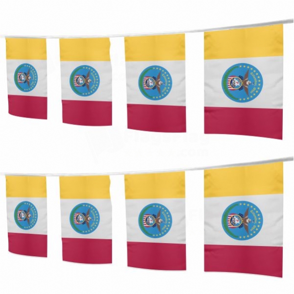 Columbus Ohio Square String Flags