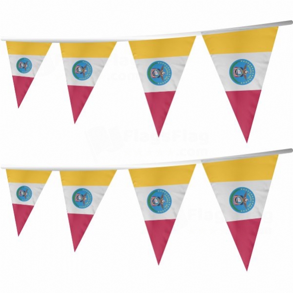 Columbus Ohio Stringed Triangle Flag