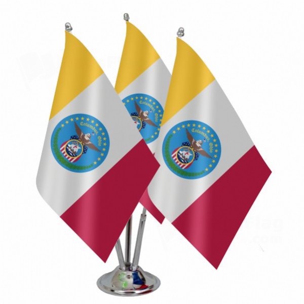 Columbus Ohio Triple Table Flag