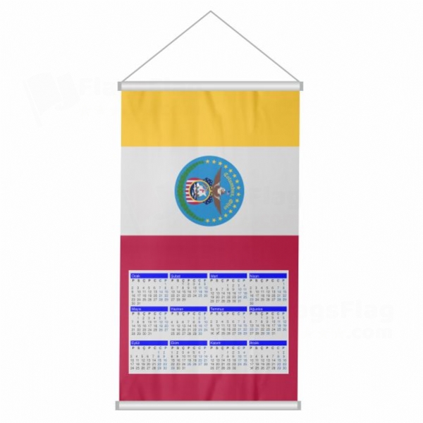 Columbus Ohio Woven Fabric Digital Printing Calendar