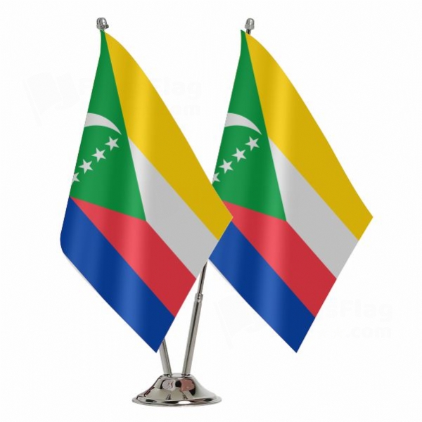 Comoros 2 Table Flags
