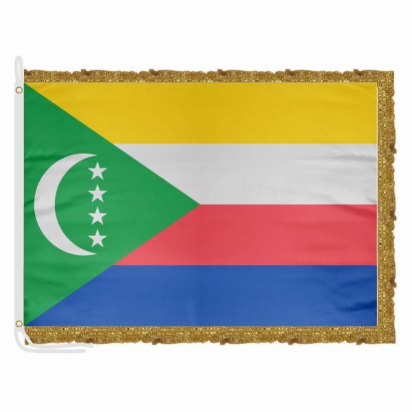 Comoros Satin Office Flag