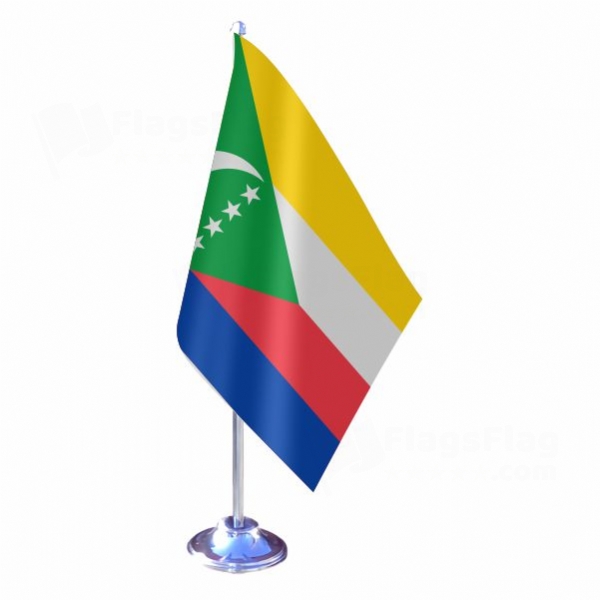 Comoros Single Table Flag