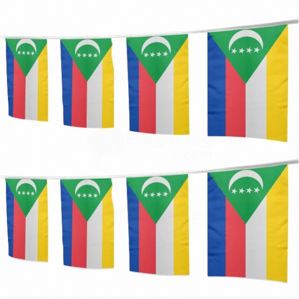 Comoros Square String Flags