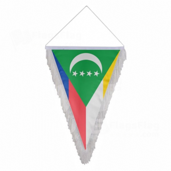 Comoros Triangle Fringed Streamers